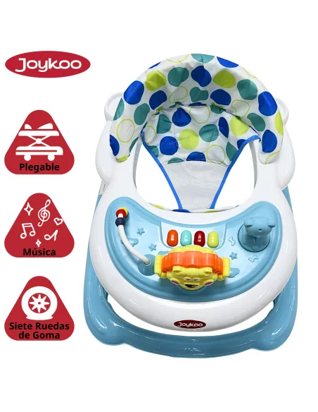 Andadera para Bebé Juguetes León Musical Altura Ajustable Ruedas de Goma Apta desde 6 meses y hasta 12 kg | Joykoo Tienda Oficial