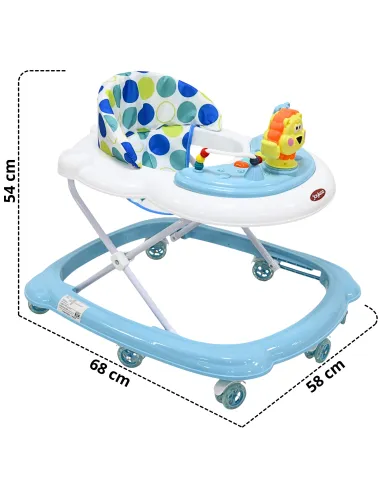 Andadera para Bebé Juguetes León Musical Altura Ajustable Ruedas de Goma Apta desde 6 meses y hasta 12 kg | Joykoo Tienda Oficial