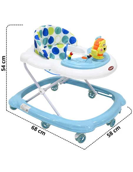 Andadera para Bebé Juguetes León Musical Altura Ajustable Ruedas de Goma Apta desde 6 meses y hasta 12 kg | Joykoo Tienda Oficial