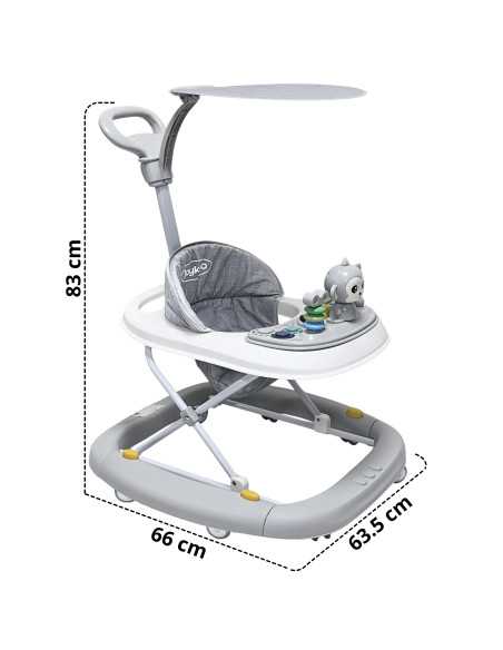 Andadera para Bebé Mecedora Mono Musical Bastón Dirigible Alturas Ajustables Plegable Tapete Brincolín | Joykoo Tienda Oficial
