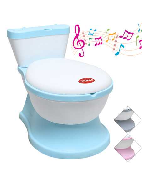 Baño Entrenador para Niños Sonido de Descarga Asiento Acolchado Antisalpicaduras Antideslizante Diseño Realista Joykoo - 1 2