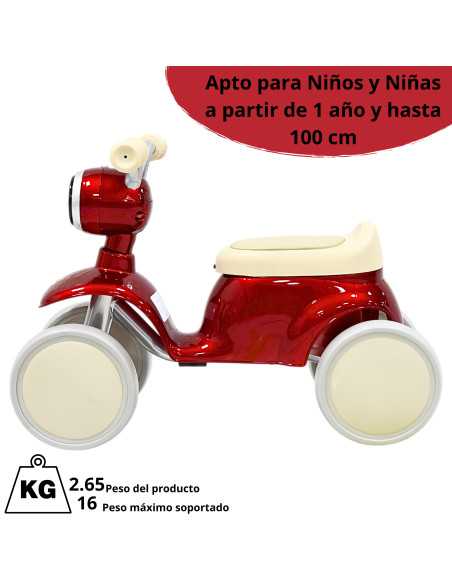 Montable Correpasillos para Niños con Luz y Sonido Coche Musical Apto a Partir de 1 año y Soporta hasta 16 kg | Joykoo Tienda Oficial