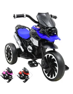 Moto Montable Eléctrica para Niños Triciclo Híbrido con Luces y Sonido Recargable 6v Soporta hasta 30 kg Joykoo - 1