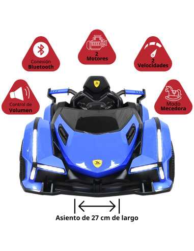 Montable Eléctrico para Niños Deportivo Lambo Luces Sonido Control Remoto Bluetooth Batería 12v | Joykoo Tienda Oficial