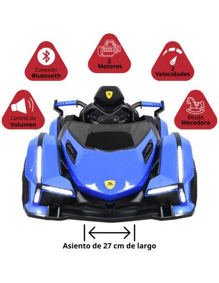 Montable Eléctrico para Niños Deportivo Lambo Luces Sonido Control Remoto Bluetooth Batería 12v | Joykoo Tienda Oficial