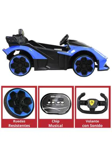Montable Eléctrico para Niños Deportivo Lambo Luces Sonido Control Remoto Bluetooth Batería 12v | Joykoo Tienda Oficial