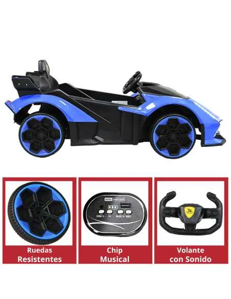 Montable Eléctrico para Niños Deportivo Lambo Luces Sonido Control Remoto Bluetooth Batería 12v | Joykoo Tienda Oficial
