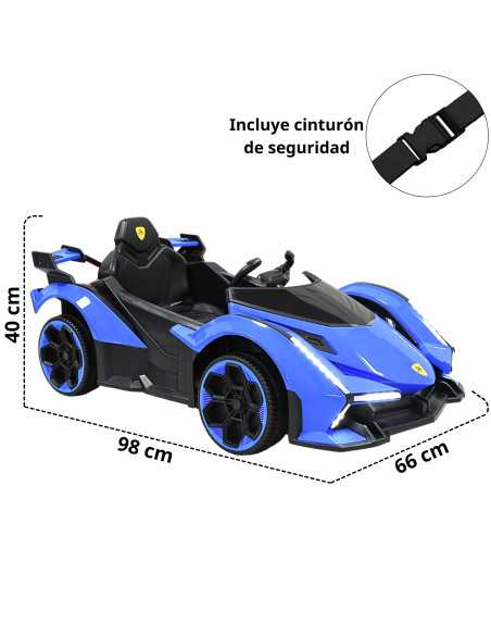 Montable Eléctrico para Niños Deportivo Lambo Luces Sonido Control Remoto Bluetooth Batería 12v | Joykoo Tienda Oficial