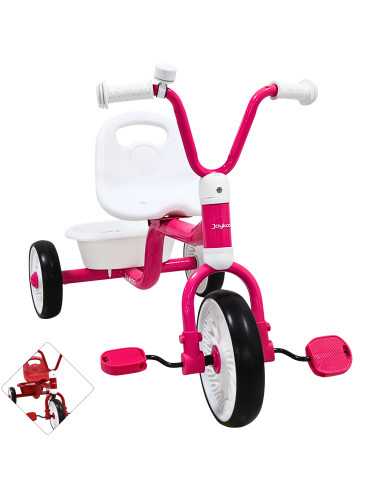 Triciclo para Niños Asiento Ajustable Ruedas de Eva con Canasta Apto a partir de 2 Años Soporta hasta 25 kg | Joykoo Tienda Oficial