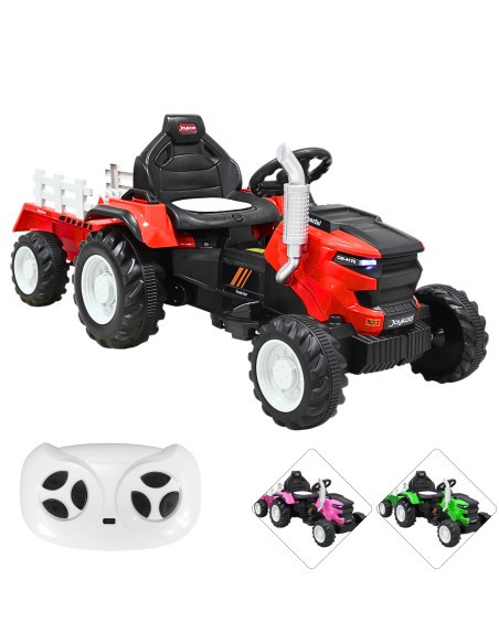 Montable Electrico para Niños Tractor de Granja con Batería 12v Control Remoto Luz y Sonido Bluetooth Joykoo - 1