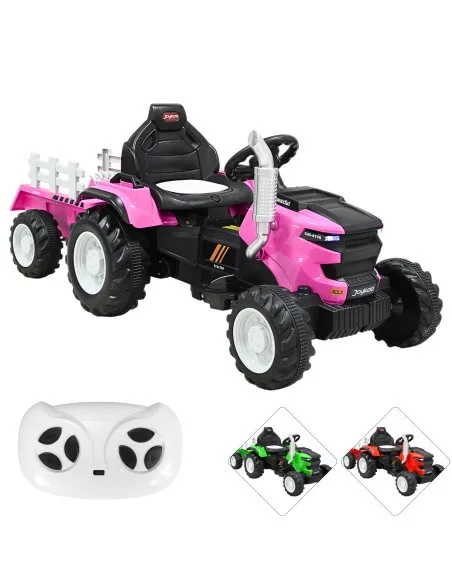 Montable Electrico para Niños Tractor de Granja con Batería 12v Control Remoto Luz y Sonido Bluetooth | Joykoo Tienda Oficial