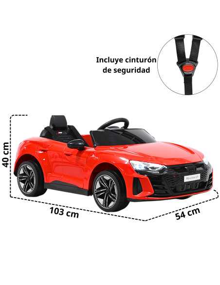 Montable Eléctrico para Niños con Control Remoto Audi e-tron GT Luces Música Batería 12v Apto a partir de 3 años | Joykoo Tienda Oficial