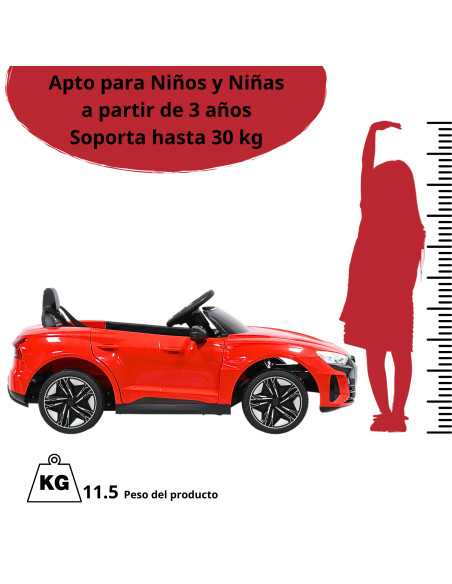 Montable Eléctrico para Niños con Control Remoto Audi e-tron GT Luces Música Batería 12v Apto a partir de 3 años | Joykoo Tienda Oficial