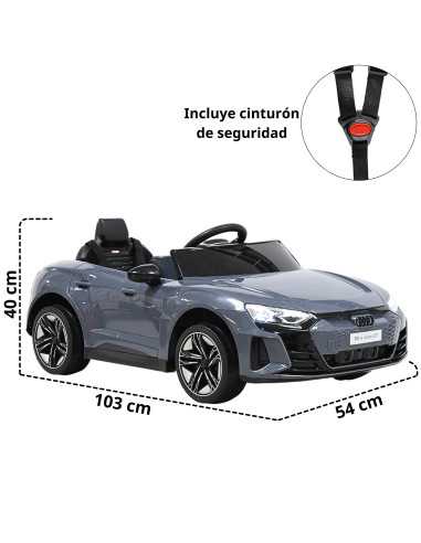 Montable Eléctrico para Niños con Control Remoto Audi e-tron GT Luces Música Batería 12v Apto a partir de 3 años | Joykoo Tienda Oficial