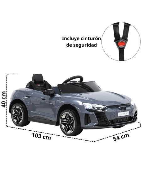 Montable Eléctrico para Niños con Control Remoto Audi e-tron GT Luces Música Batería 12v Apto a partir de 3 años | Joykoo Tienda Oficial