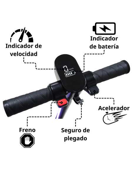 Scooter Eléctrico para Niños Luces LED Plegable Batería de Litio 24V Apto a partir de 125 cm Soporta hasta 60 kg | Joykoo Tienda Oficial