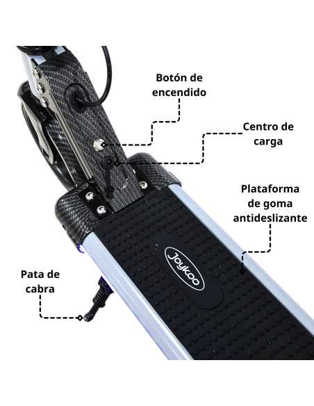 Scooter Eléctrico para Niños Luces LED Plegable Batería de Litio 24V Apto a partir de 125 cm Soporta hasta 60 kg | Joykoo Tienda Oficial