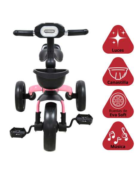 Triciclo 3 en 1 Plegable para Niños Convertible a Bicicleta y Balance Bike Luz Sonido Apto a partir de 2 Años o Hasta 25 kg | Joykoo Tienda Oficial