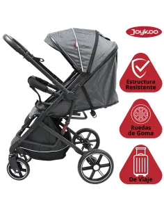 Carriola para Bebé Manubrio Reversible Plegable Ruedas con Freno Apto desde 0 meses Soporta hasta 18 kg Joykoo - 1 2