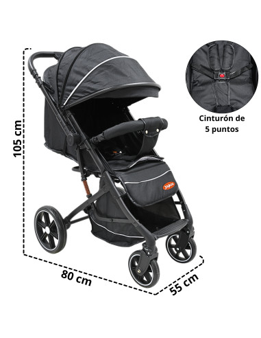 Carriola para Bebé Manubrio Reversible Plegable Ruedas con Freno Apto desde 0 meses Soporta hasta 18 kg | Joykoo Tienda Oficial