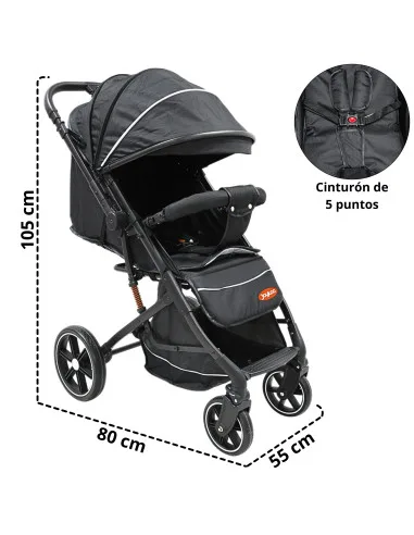 Carriola para Bebé Manubrio Reversible Plegable Ruedas con Freno Apto desde 0 meses Soporta hasta 18 kg | Joykoo Tienda Oficial