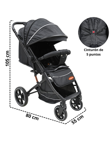 Carriola para Bebé Manubrio Reversible Plegable Ruedas con Freno Apto desde 0 meses Soporta hasta 18 kg | Joykoo Tienda Oficial