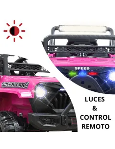Camioneta Montable Eléctrica 4x4 para Niños Bluetooth Control Remoto Luces Led Batería 12V Soporta hasta 30 kg Joykoo - 1 2