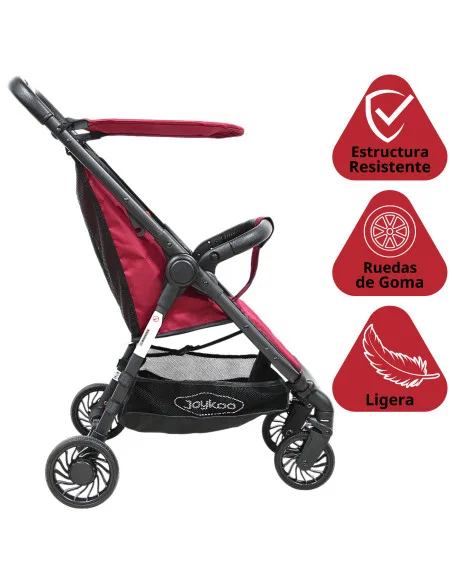Carriola para Bebé Ligera Plegable Ruedas de Goma Cinturón 5 Puntos Toldo Apta desde 12 Meses Hasta 16 kg | Joykoo Tienda Oficial
