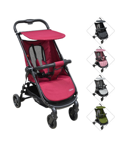 Carriola para Bebé Ligera Plegable Ruedas de Goma Cinturón 5 Puntos Toldo Apta desde 12 Meses Hasta 16 kg | Joykoo Tienda Oficial