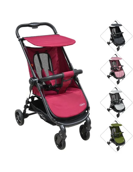 Carriola para Bebé Ligera Plegable Ruedas de Goma Cinturón 5 Puntos Toldo Apta desde 12 Meses Hasta 16 kg | Joykoo Tienda Oficial