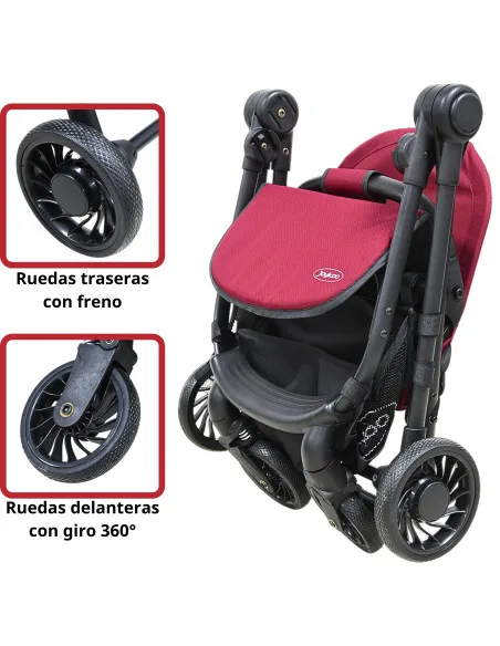 Carriola para Bebé Ligera Plegable Ruedas de Goma Cinturón 5 Puntos Toldo Apta desde 12 Meses Hasta 16 kg | Joykoo Tienda Oficial
