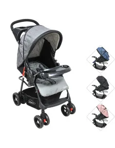 Carriola para Bebé Ligera y Plegable Asiento Reclinable Cinturón de 5 Puntos Charola Toldo Apta desde 6 Meses Hasta 18 kg Joykoo 2