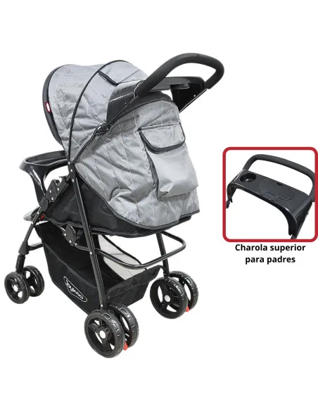 Carriola para Bebé Ligera y Plegable Asiento Reclinable Cinturón de 5 Puntos Charola Toldo Apta desde 6 Meses Hasta 18 kg | Joykoo Tienda Oficial
