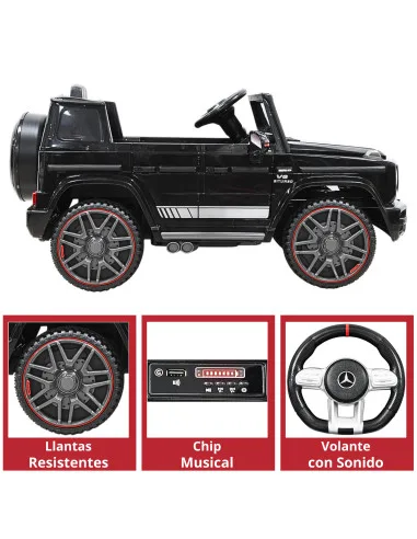 Camioneta Montable Eléctrica AMG Mercedes Benz G-63 para Niños 12V Bluetooth Apto a partir de 3 años Soporta Hasta 35 kg | Joykoo Tienda Oficial