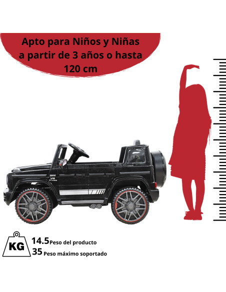 Camioneta Montable Eléctrica AMG Mercedes Benz G-63 para Niños 12V Bluetooth Apto a partir de 3 años Soporta Hasta 35 kg | Joykoo Tienda Oficial