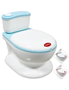 Bañito Entrenador para Niños Diseño Realista Asiento con Sistema Anti Salpicaduras Espacio para Toallitas Base Antideslizante Jo