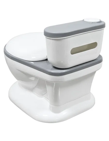 Bañito Entrenador para Niños Diseño Realista Asiento con Sistema Anti Salpicaduras Espacio para Toallitas Base Antideslizante | Joykoo Tienda Oficial