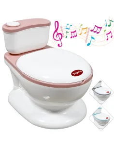 Bañito Entrenador para Niños  Diseño Realista y Sonido de Agua Espacio para Toallitas Base Antideslizante Joykoo - 1