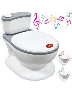 Bañito Entrenador para Niños  Diseño Realista y Sonido de Agua Espacio para Toallitas Base Antideslizante Joykoo - 1 2