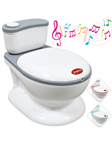 Bañito Entrenador para Niños  Diseño Realista y Sonido de Agua Espacio para Toallitas Base Antideslizante | Joykoo Tienda Oficial