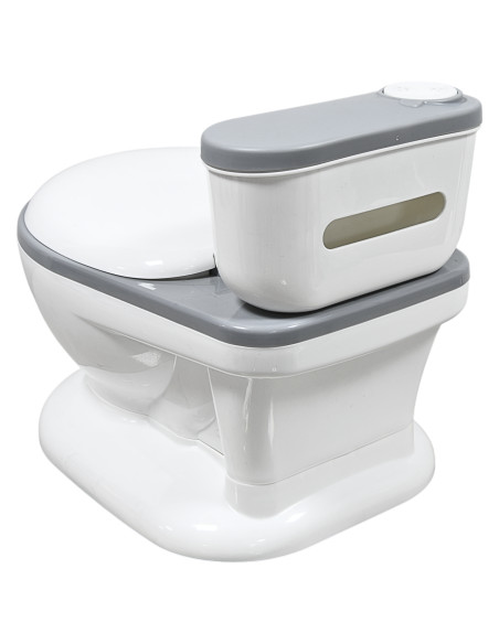 Bañito Entrenador para Niños  Diseño Realista y Sonido de Agua Espacio para Toallitas Base Antideslizante | Joykoo Tienda Oficial