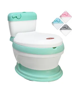 Baño Entrenador para Niños Asiento Acolchado Antideslizante Fácil de Limpiar Diseño Realista Joykoo - 19