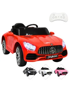 Montable Electrico para Niños Mini Coche Bluetooth, USB y Auxiliar Luces Sonido Batería 12v Joykoo - 1 2