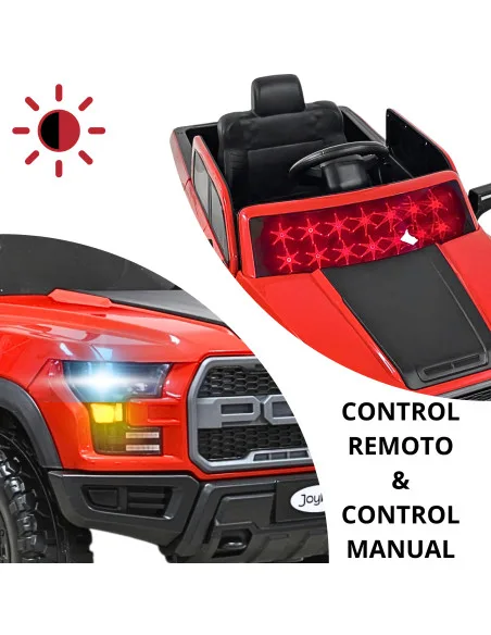 Camioneta Eléctrica Montable para Niños 12V Control Remoto Bluetooth Luces Sonidos Apta desde 3 Años | Joykoo Tienda Oficial