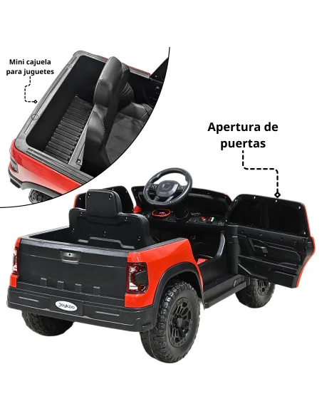 Camioneta Eléctrica Montable para Niños 12V Control Remoto Bluetooth Luces Sonidos Apta desde 3 Años | Joykoo Tienda Oficial