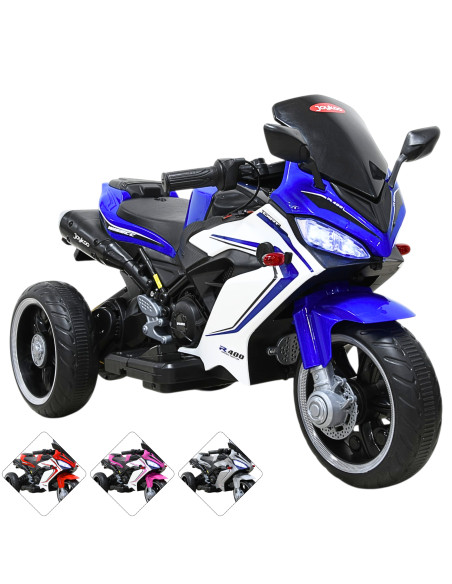 Moto Eléctrica Deportiva para Niños 3 Ruedas Bluetooth Dos Baterias 6V a partir de 3 Años Joykoo - 1