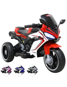 Moto Eléctrica Deportiva para Niños 3 Ruedas Bluetooth Dos Baterias 6V a partir de 3 Años Joykoo - 1 2
