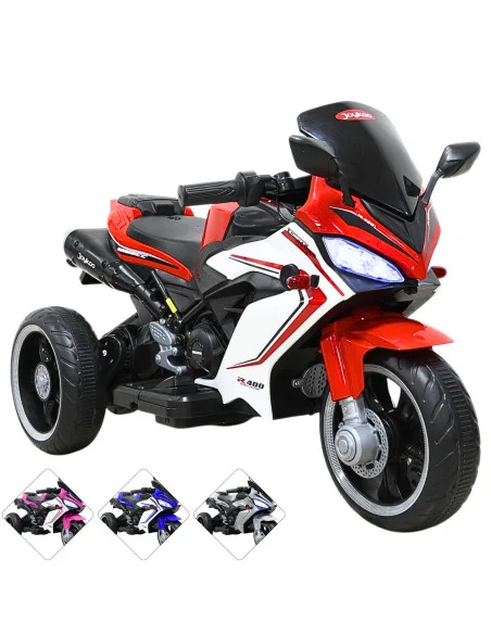 Moto Eléctrica Deportiva para Niños 3 Ruedas Bluetooth Dos Baterias 6V a partir de 3 Años | Joykoo Tienda Oficial