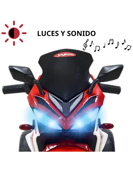 Moto Eléctrica Deportiva para Niños 3 Ruedas Bluetooth Dos Baterias 6V a partir de 3 Años | Joykoo Tienda Oficial