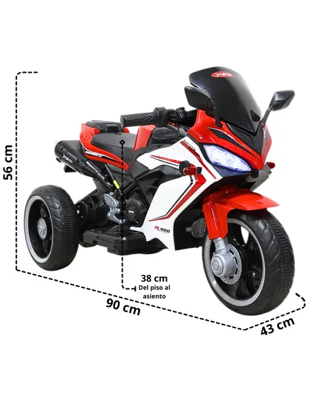 Moto Eléctrica Deportiva para Niños 3 Ruedas Bluetooth Dos Baterias 6V a partir de 3 Años | Joykoo Tienda Oficial